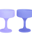 tanzanite + amethyst | mecc | silicone unbreakable cocktail glasses
