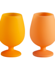 buttermilk + cantaloupe | stemm | silicone unbreakable wine glasses
