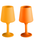 buttermilk + cantaloupe | swepp | silicone unbreakable wine glasses