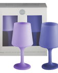 tanzanite + amethyst | swepp | silicone unbreakable wine glasses