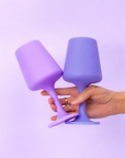 tanzanite + amethyst | swepp | silicone unbreakable wine glasses