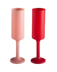 cherry + blush | seff | unbreakable silicone champagne flute | porter green, champagne flutes, unbreakable champagne flutes, champagne flute glasses, coloured champagne glasses, champagne flutes australia