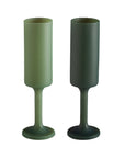 sage + olive | seff | unbreakable silicone champagne flute | porter green, champagne flutes, unbreakable champagne flutes, champagne flute glasses, coloured champagne glasses, champagne flutes australia