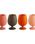 terre | stemm | silicone unbreakable wine glasses - porter green | style + sustainability