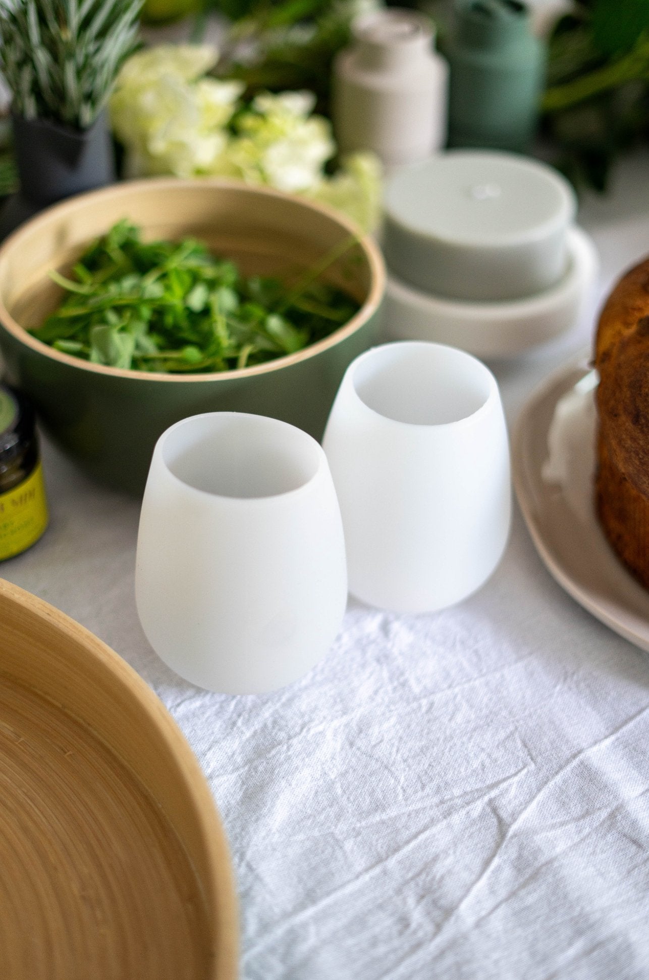 blanc + dove | fegg | silicone unbreakable glasses - porter green | style + sustainability