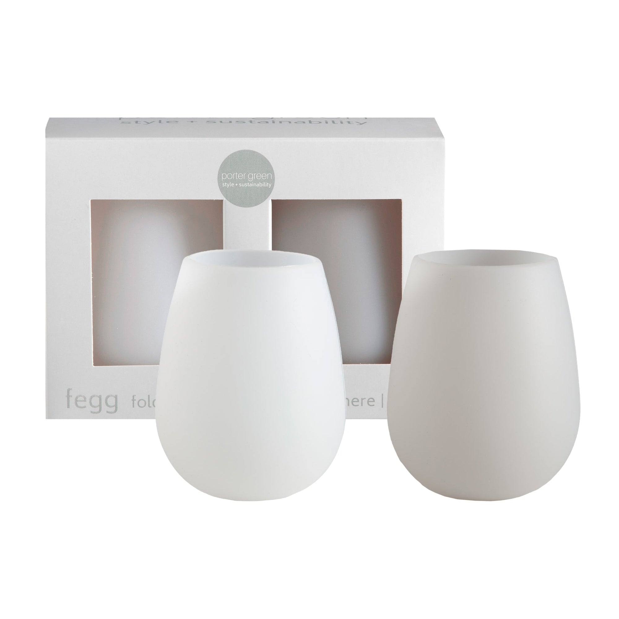 blanc + dove | fegg | silicone unbreakable glasses - porter green | style + sustainability