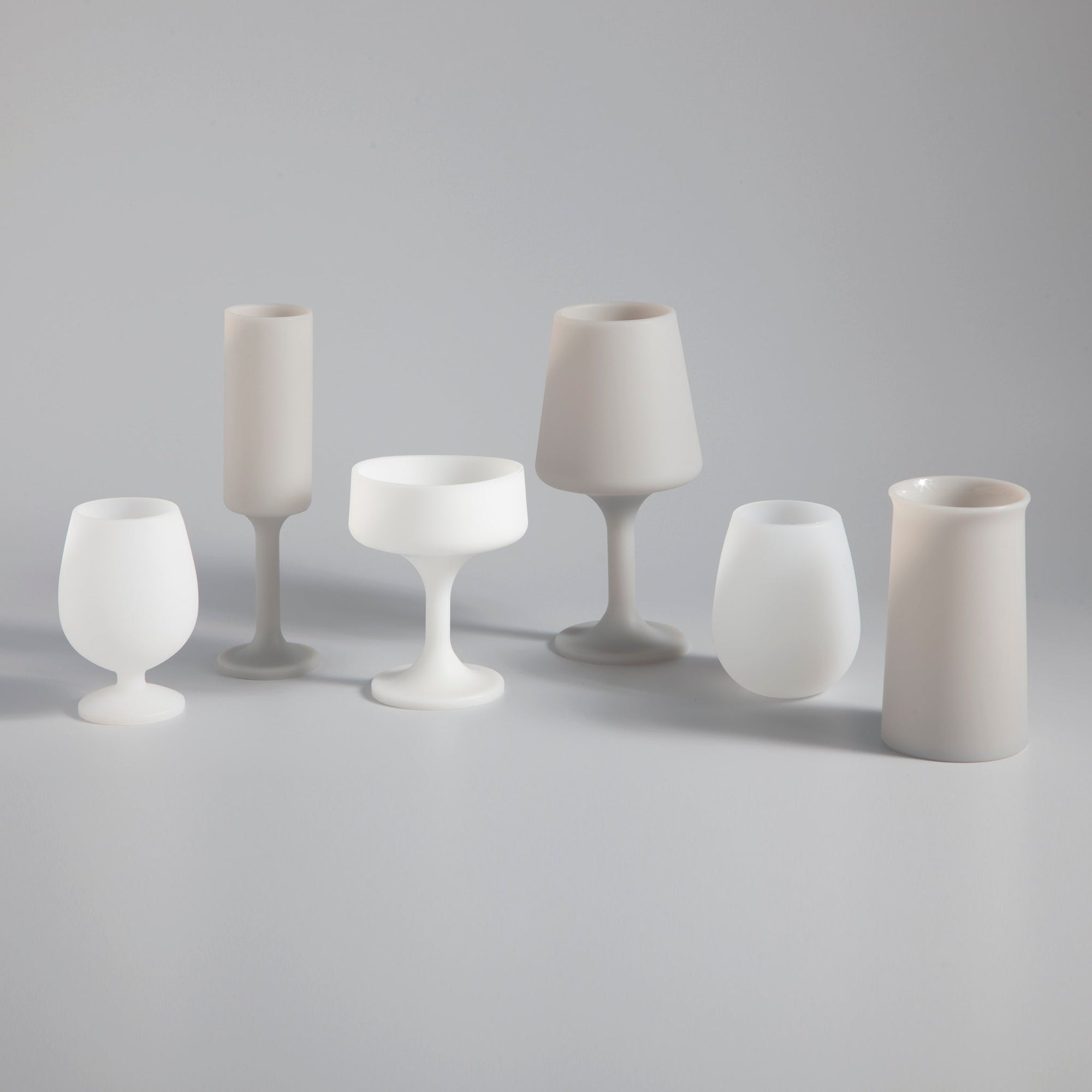 blanc + dove | mecc | silicone unbreakable cocktail glasses - porter green | style + sustainability