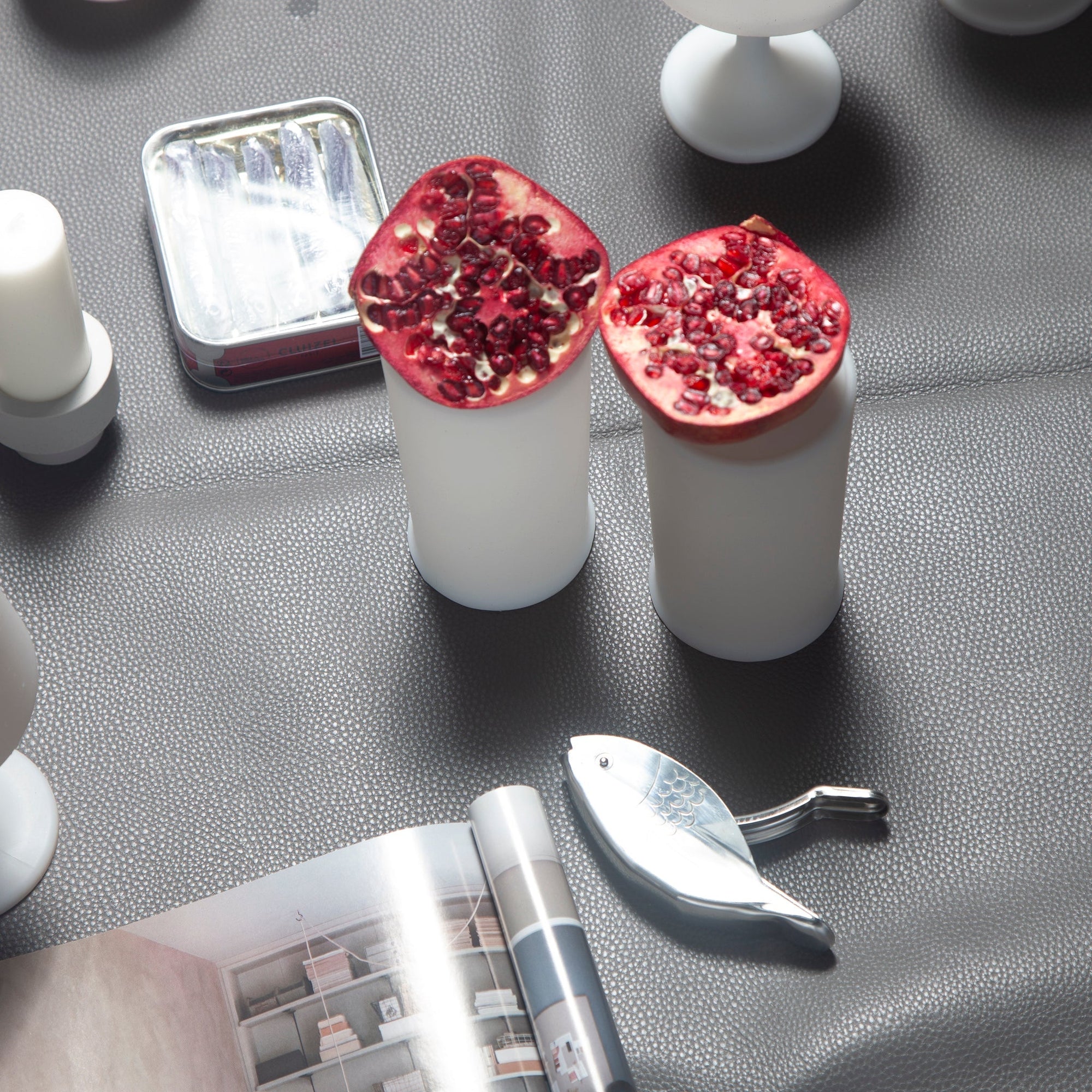 blanc + dove | stegg | silicone unbreakable highball glasses - porter green | style + sustainability