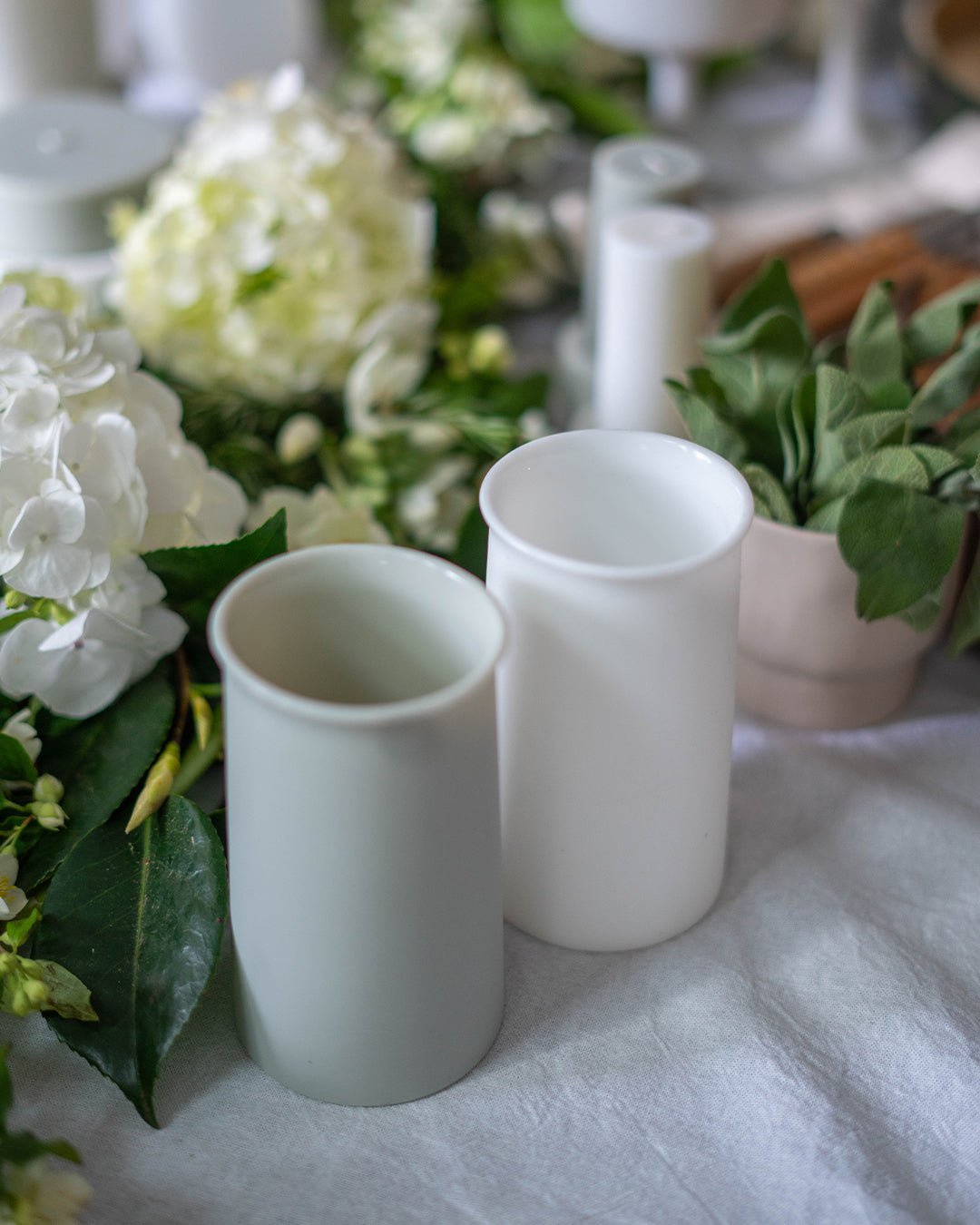 blanc + dove | stegg | silicone unbreakable highball glasses - porter green | style + sustainability