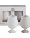 blanc + dove | stemm | silicone unbreakable wine glasses - porter green | style + sustainability
