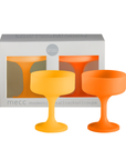 buttermilk + cantaloupe | mecc | silicone unbreakable cocktail glasses