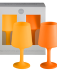 buttermilk + cantaloupe | swepp | silicone unbreakable wine glasses