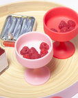 cherry + blush | mecc | silicone unbreakable cocktail glasses - porter green | style + sustainability