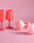 cherry + blush | mecc | silicone unbreakable cocktail glasses - porter green | style + sustainability