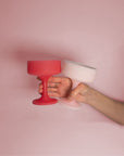 cherry + blush | mecc | silicone unbreakable cocktail glasses - porter green | style + sustainability