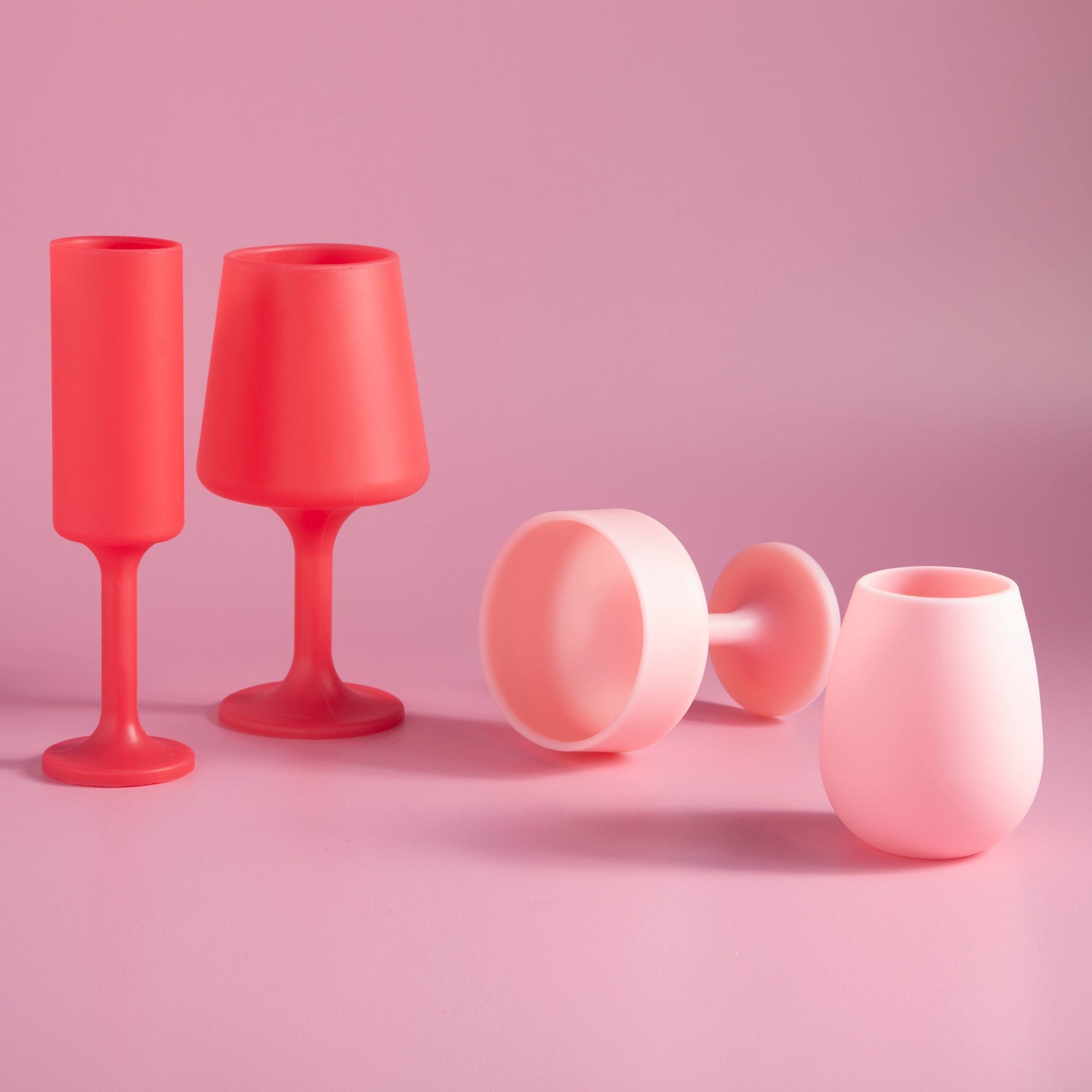 cherry + blush | seff | silicone unbreakable champagne flute - porter green | style + sustainability