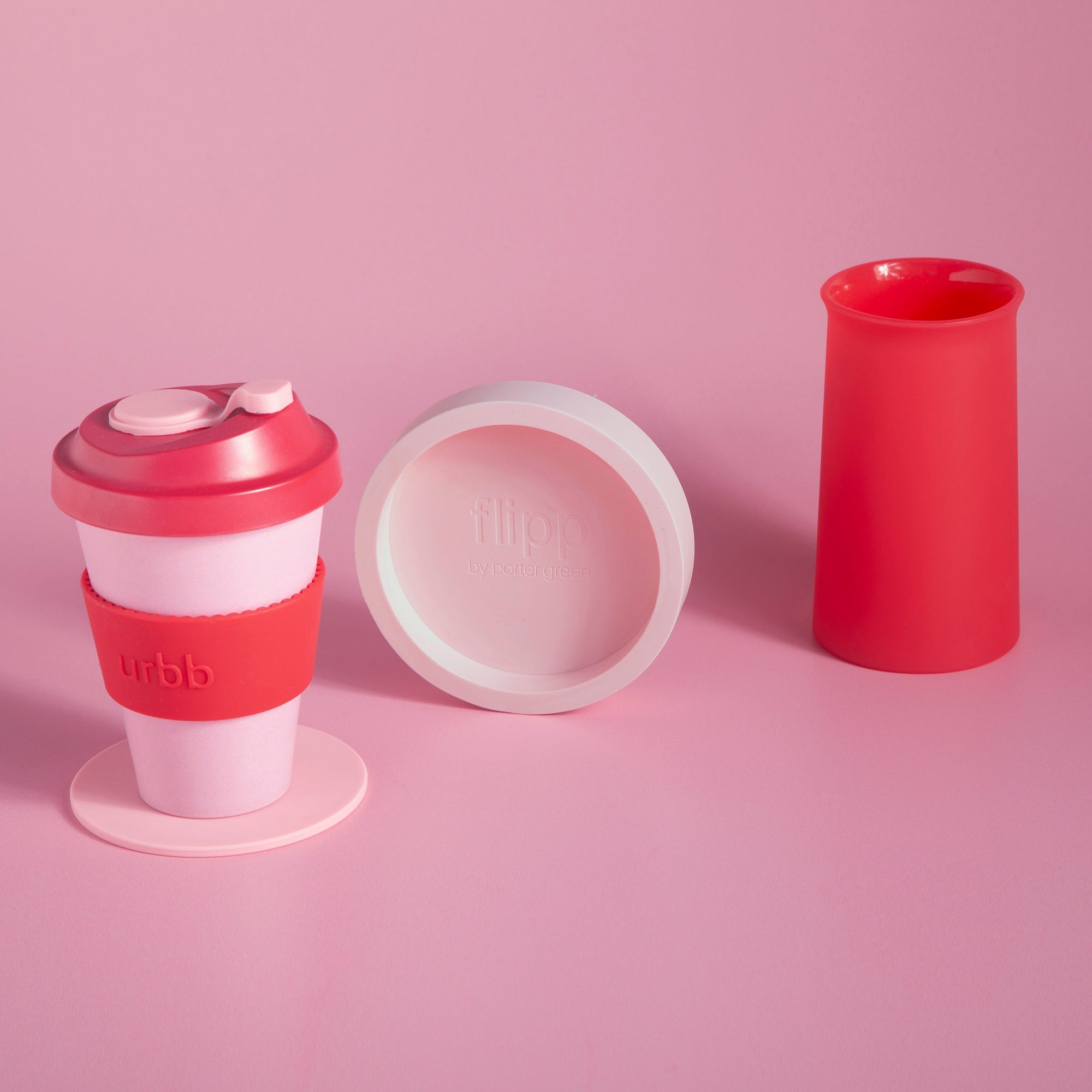 cherry + blush | stegg | silicone unbreakable highball glasses - porter green | style + sustainability