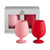 cherry + blush | stemm | silicone unbreakable wine glasses - porter green | style + sustainability