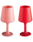 cherry + blush | swepp | silicone unbreakable wine glasses - porter green | style + sustainability