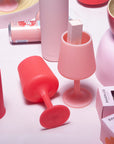 cherry + blush | swepp | silicone unbreakable wine glasses - porter green | style + sustainability