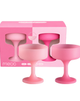 petalo | mecc | unbreakable silicone cocktail coupes - porter green | style + sustainability