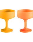buttermilk + cantaloupe | mecc | silicone unbreakable cocktail glasses