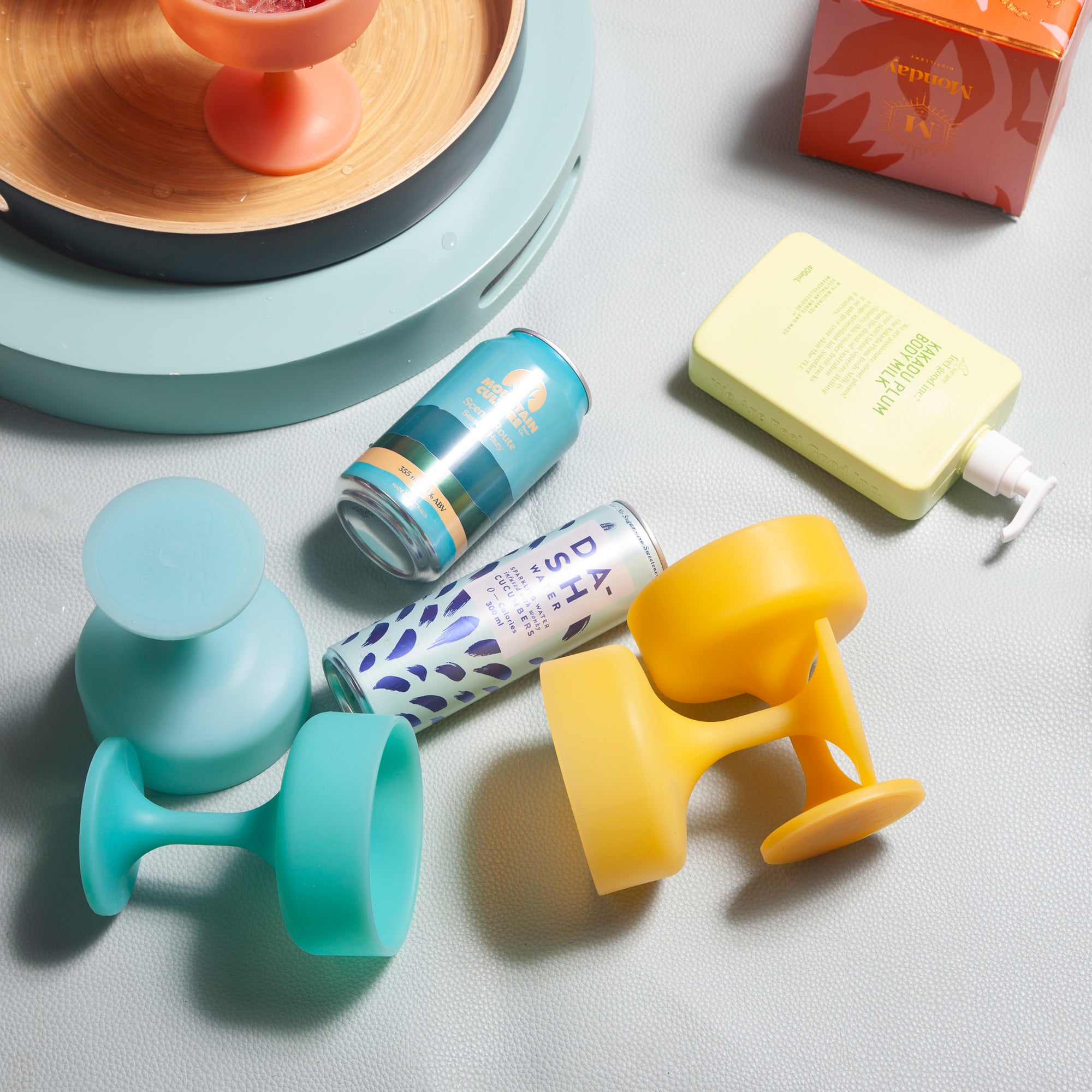 girasoli | mecc | silicone unbreakable cocktail glasses