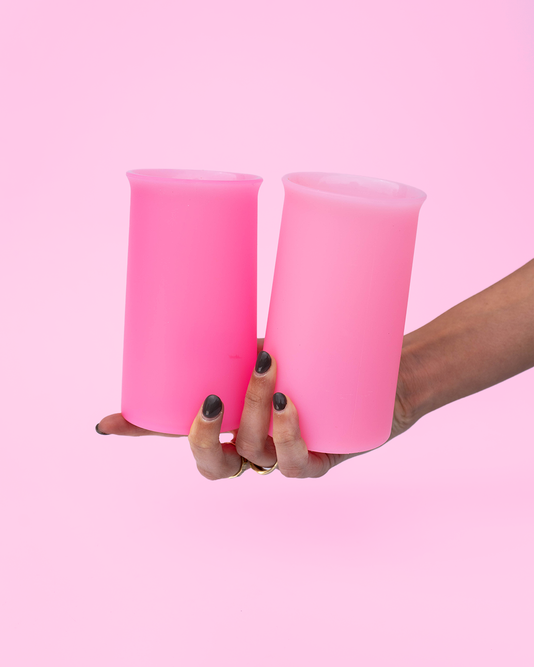 petalo | stegg | silicone unbreakable highball glasses - porter green | style + sustainability