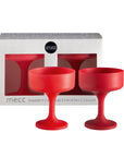 holiday cranberry | mecc | silicone unbreakable cocktail glasses - porter green | style + sustainability