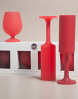 holiday cranberry | seff | silicone unbreakable champagne flute - porter green | style + sustainability