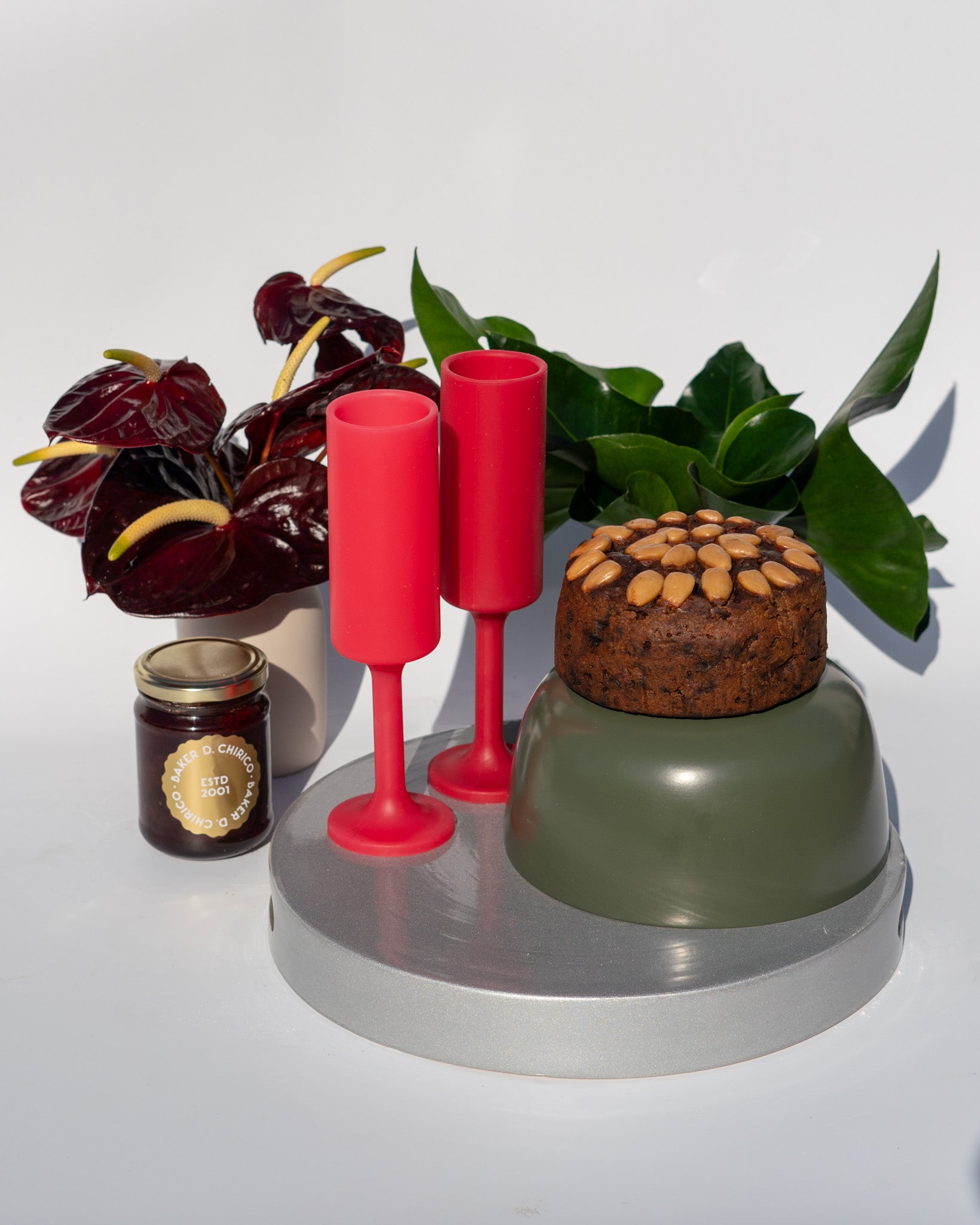 holiday cranberry | seff | silicone unbreakable champagne flute - porter green | style + sustainability