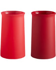 holiday cranberry | stegg | silicone unbreakable highball glasses - porter green | style + sustainability