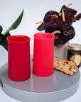 holiday cranberry | stegg | silicone unbreakable highball glasses - porter green | style + sustainability