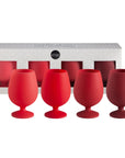 holiday cranberry | stemm | silicone unbreakable wine glasses - porter green | style + sustainability
