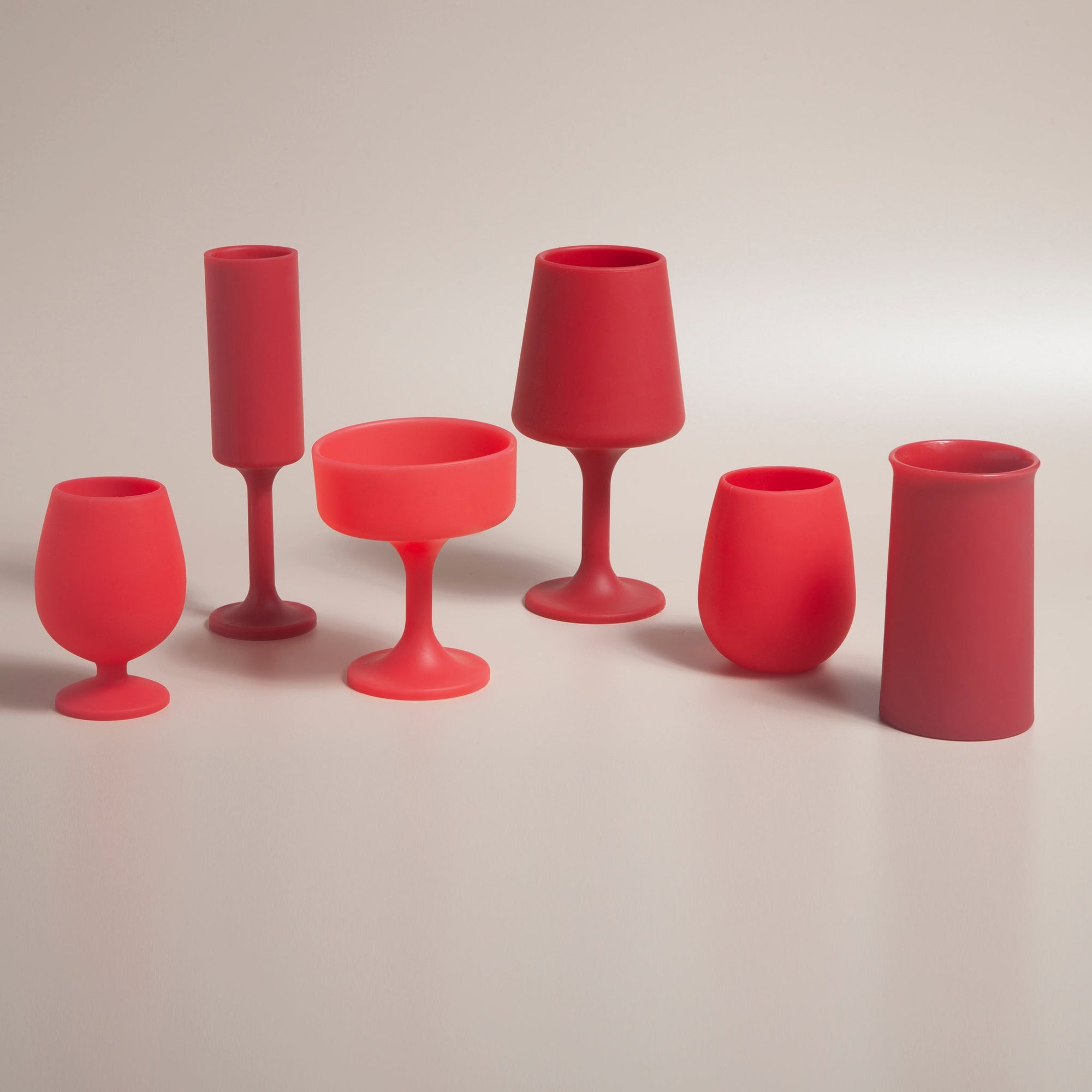 holiday cranberry | stemm | silicone unbreakable wine glasses - porter green | style + sustainability