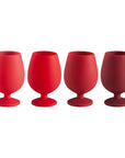 holiday cranberry | stemm | silicone unbreakable wine glasses - porter green | style + sustainability