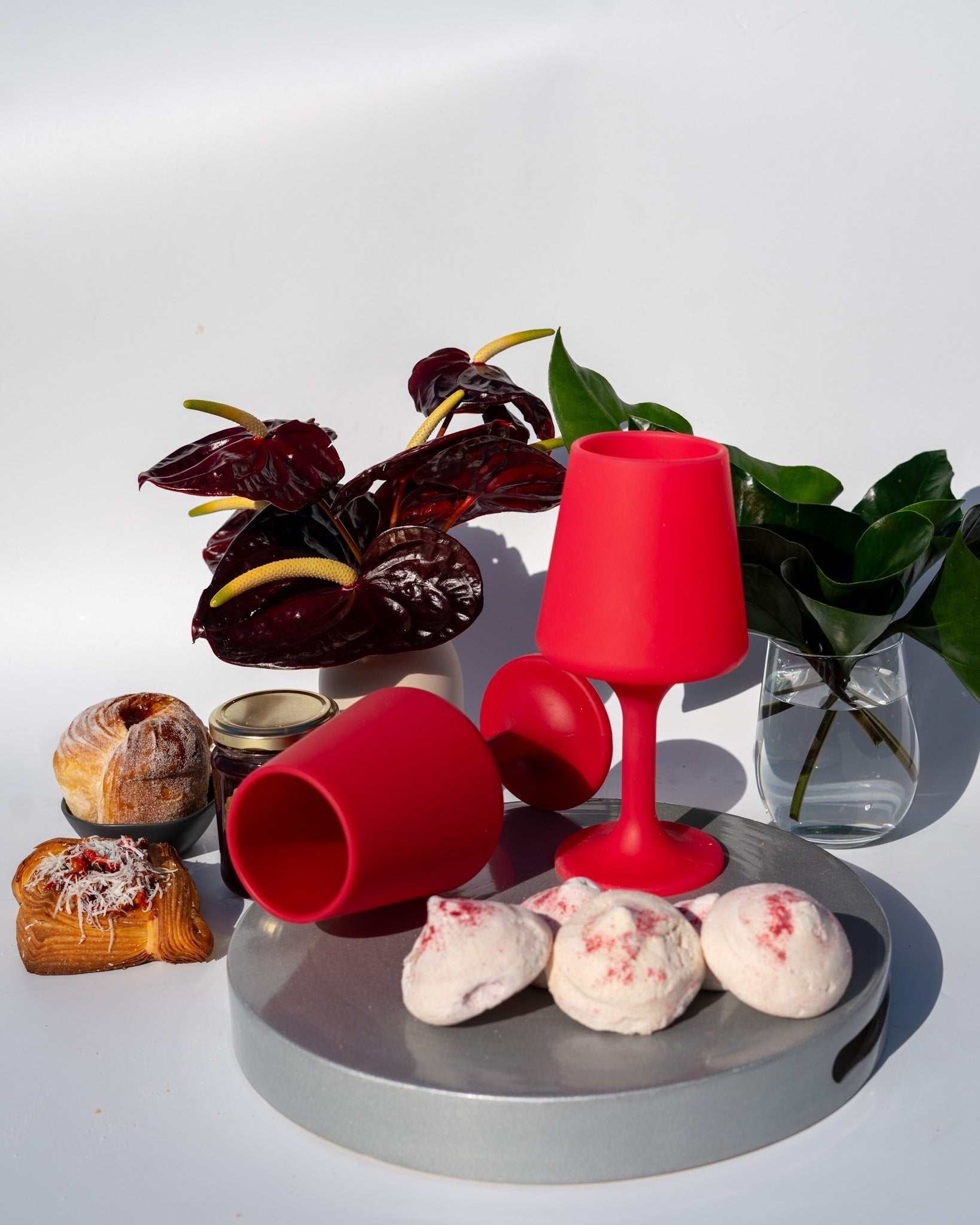 holiday cranberry | swepp | silicone unbreakable wine glasses - porter green | style + sustainability