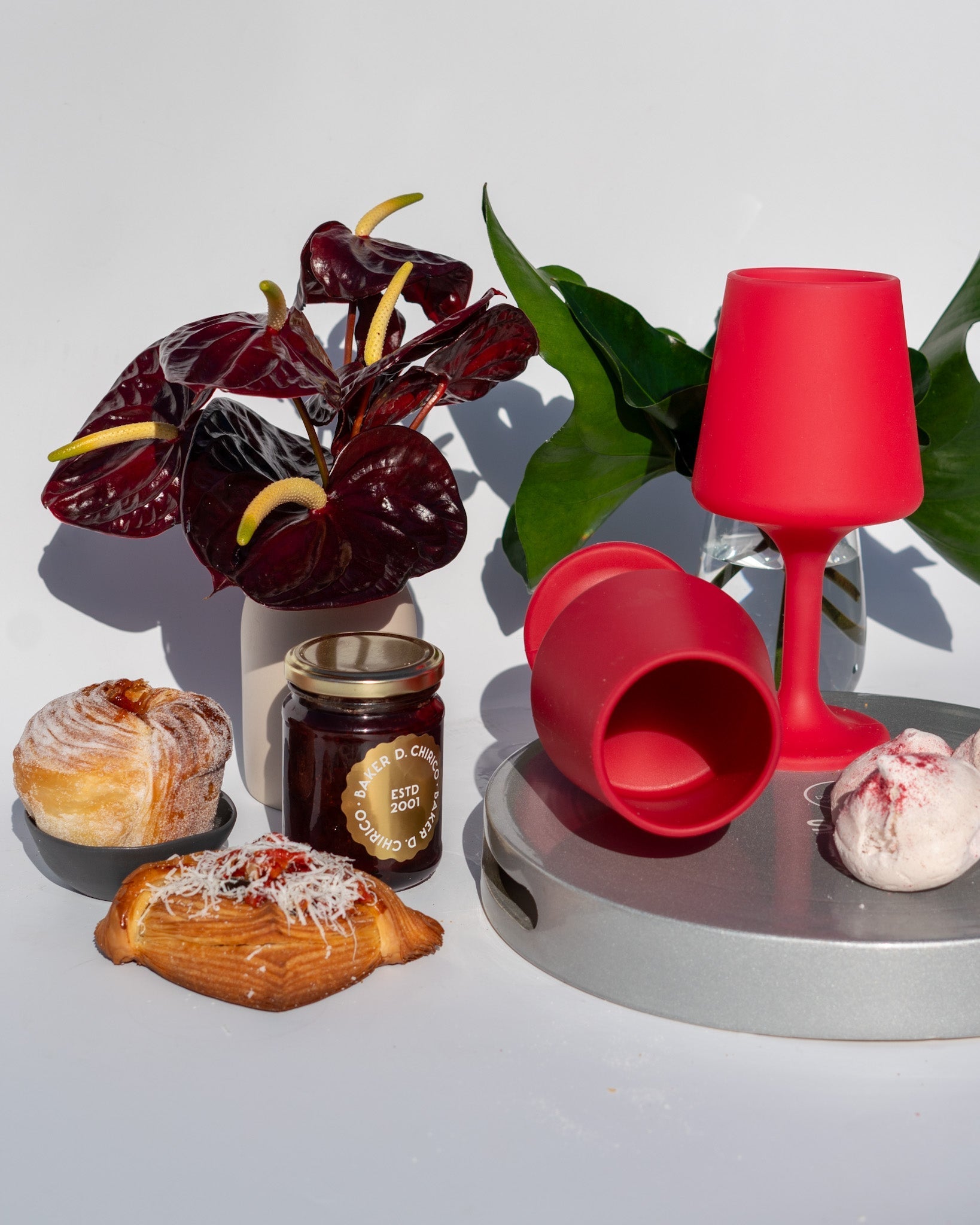 holiday cranberry | swepp | silicone unbreakable wine glasses - porter green | style + sustainability