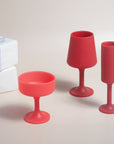 holiday cranberry | swepp | silicone unbreakable wine glasses - porter green | style + sustainability