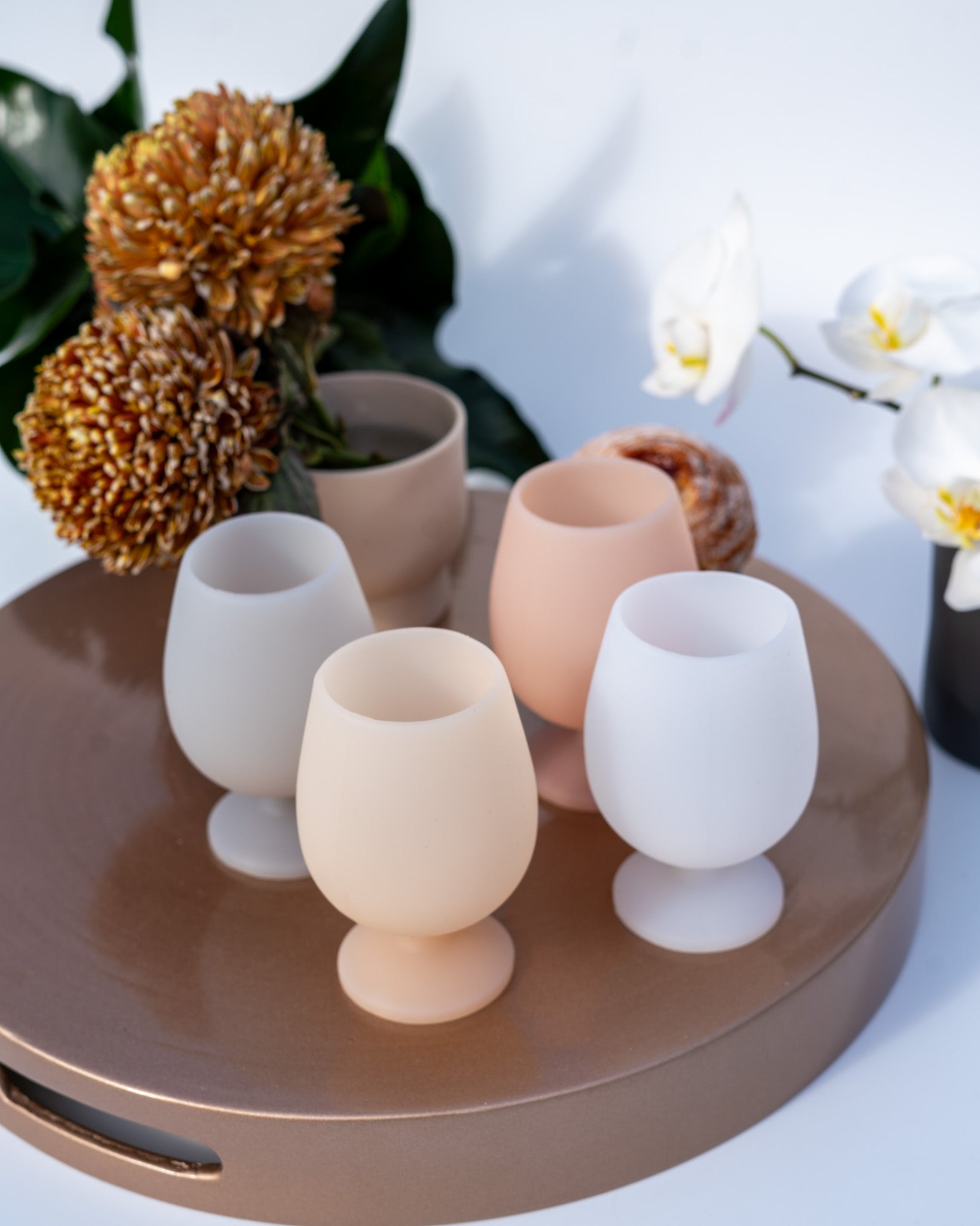 holiday frost | stemm | silicone unbreakable wine glasses - porter green | style + sustainability