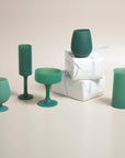 holiday mistletoe | fegg | silicone unbreakable glasses - porter green | style + sustainability