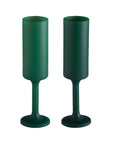 holiday mistletoe | seff | silicone unbreakable champagne flute - porter green | style + sustainability
