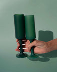 holiday mistletoe | seff | silicone unbreakable champagne flute - porter green | style + sustainability