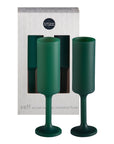 holiday mistletoe | seff | silicone unbreakable champagne flute - porter green | style + sustainability