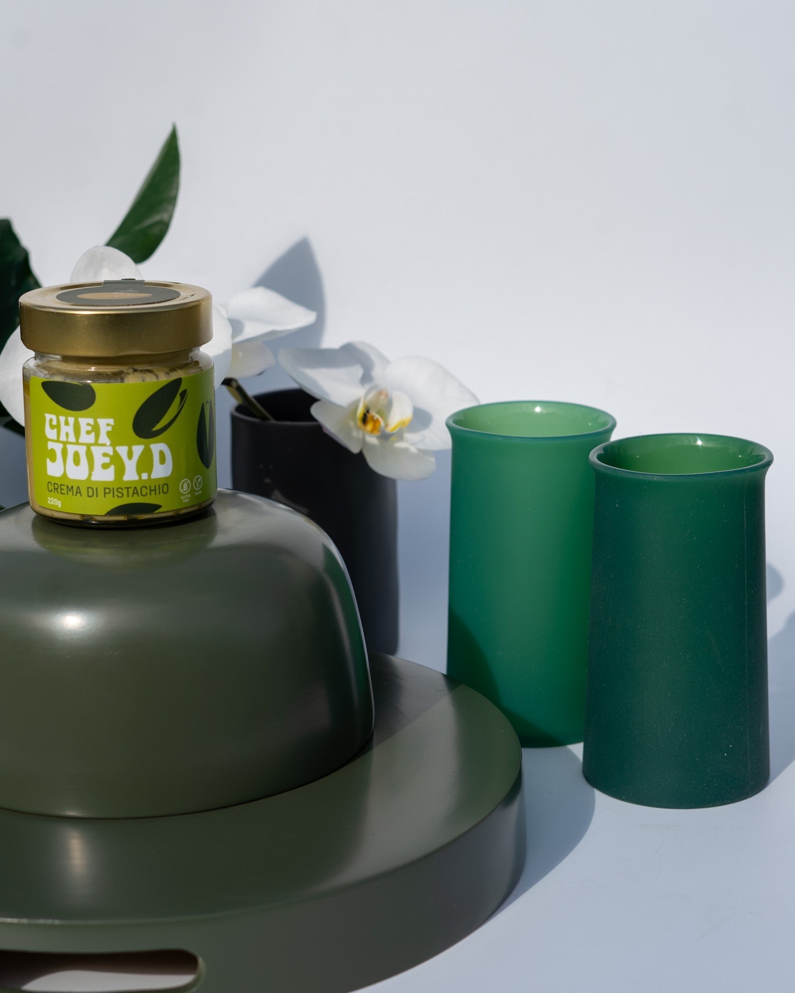 holiday mistletoe | stegg | silicone unbreakable highball glasses - porter green | style + sustainability