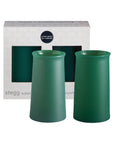 holiday mistletoe | stegg | silicone unbreakable highball glasses - porter green | style + sustainability