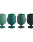 holiday mistletoe | stemm | silicone unbreakable wine glasses - porter green | style + sustainability