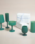 holiday mistletoe | swepp | silicone unbreakable wine glasses - porter green | style + sustainability