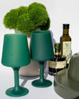 holiday mistletoe | swepp | silicone unbreakable wine glasses - porter green | style + sustainability