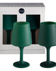 holiday mistletoe | swepp | silicone unbreakable wine glasses - porter green | style + sustainability